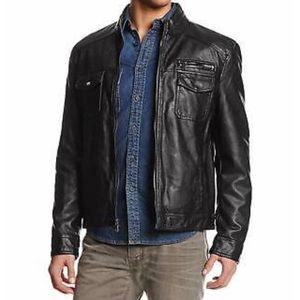 NEW Kenneth Cole Faux Leather Jacket